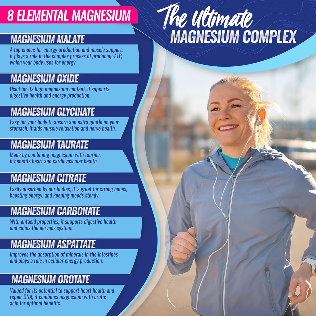 8 forms of magnesium + Vitamin B6