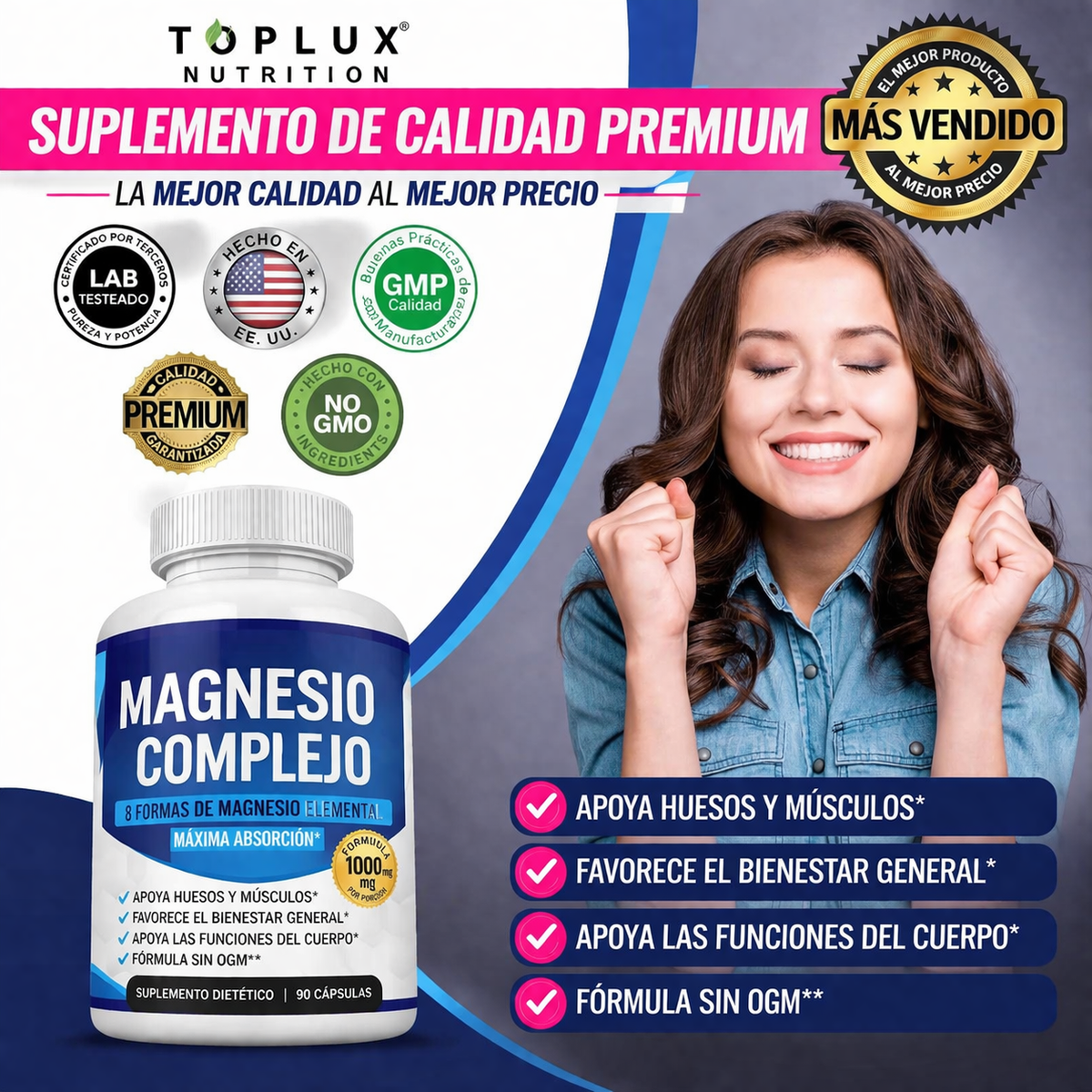 Complejo de Magnesio 8 en 1